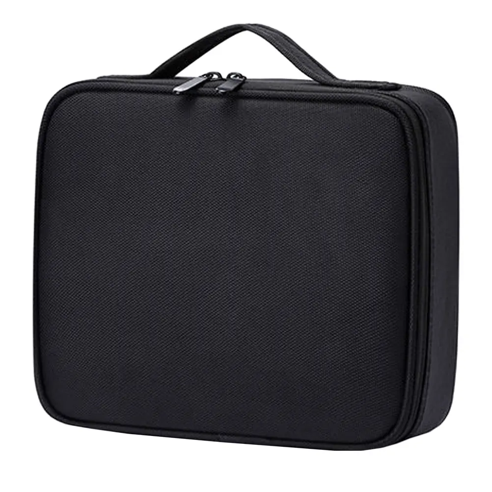

Portable Audio Bag with Handle Shockproof Travel Container Versatile Audio Effector Storage Bag Guitar Accessories Storage