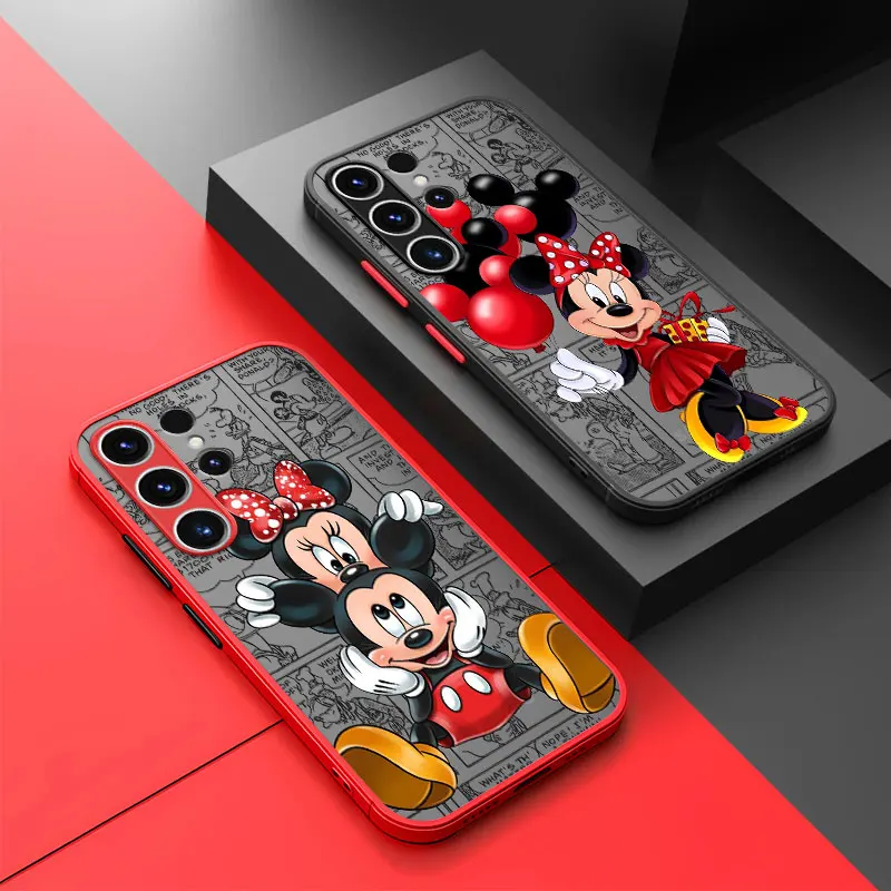 Phone Case for Samsung Galaxy A42 A11 A12 A31 A72 A73 A22 A32 A23 A52 A21s A13 A33 A53 Disney Mickey Minnie Cover