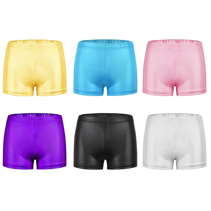 Girls Shorts Elastic Ballet Boxer Kids Ballerina Performance Dancing Short Leotard Pants All-matches Bottom Leggings