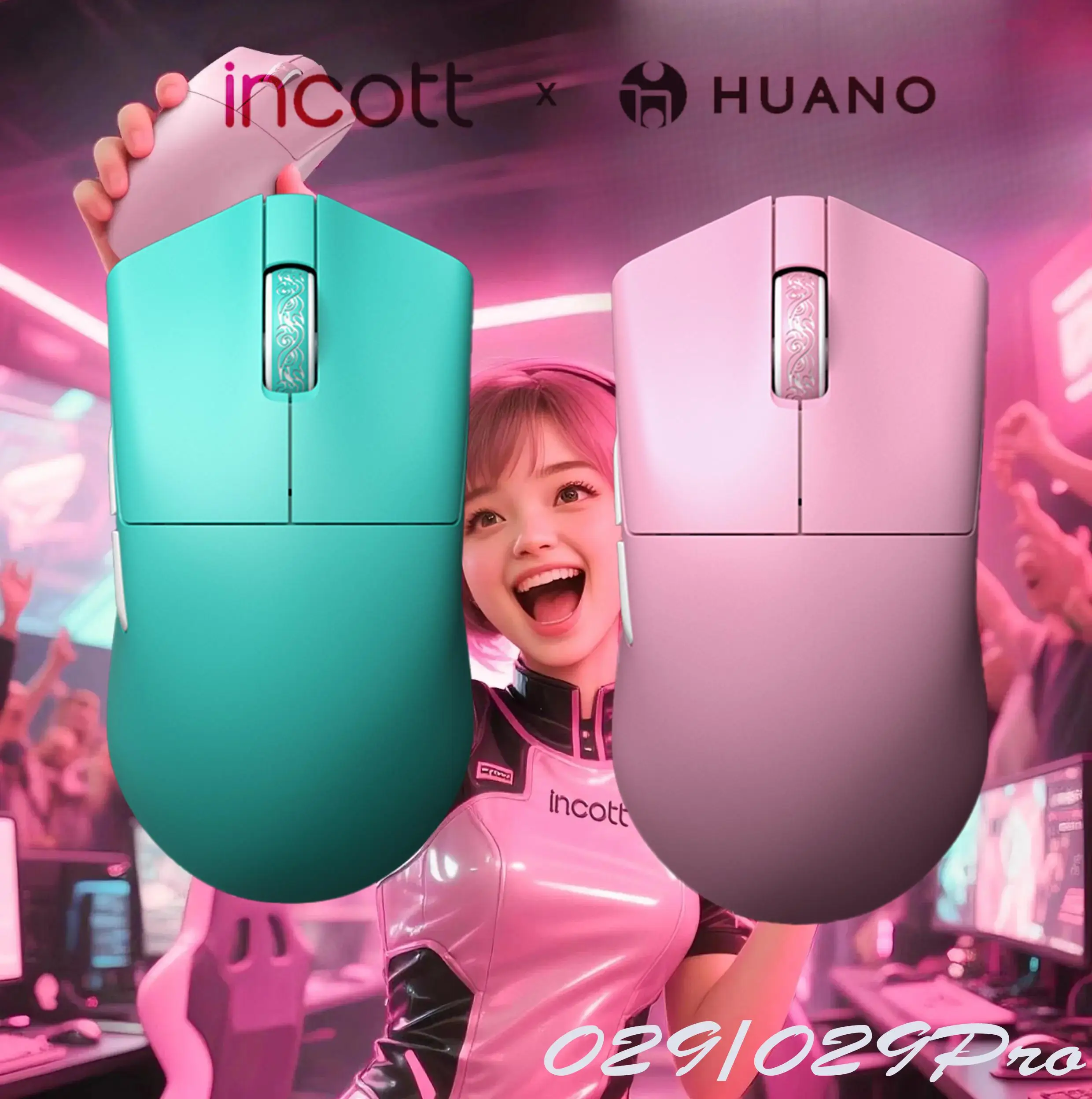 

Игровая мышь Incott 029 pro, трехрежимная, 34 г PAW3395 3950, 2,4G, 8K, 32000 точек на дюйм, легкие беспроводные аксессуары для ПК, офисная низкая задержка