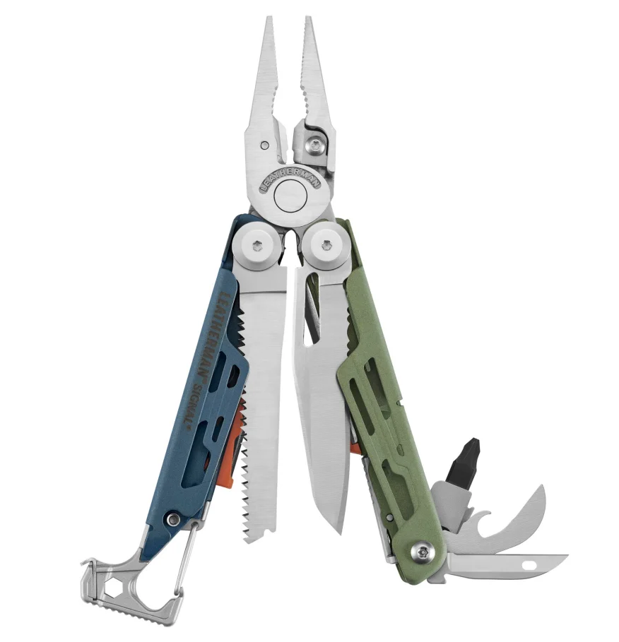 LEATHERMAN - SIGNAL Camping Multitool with Hammer, and Emergency Whistle - 10 Colors