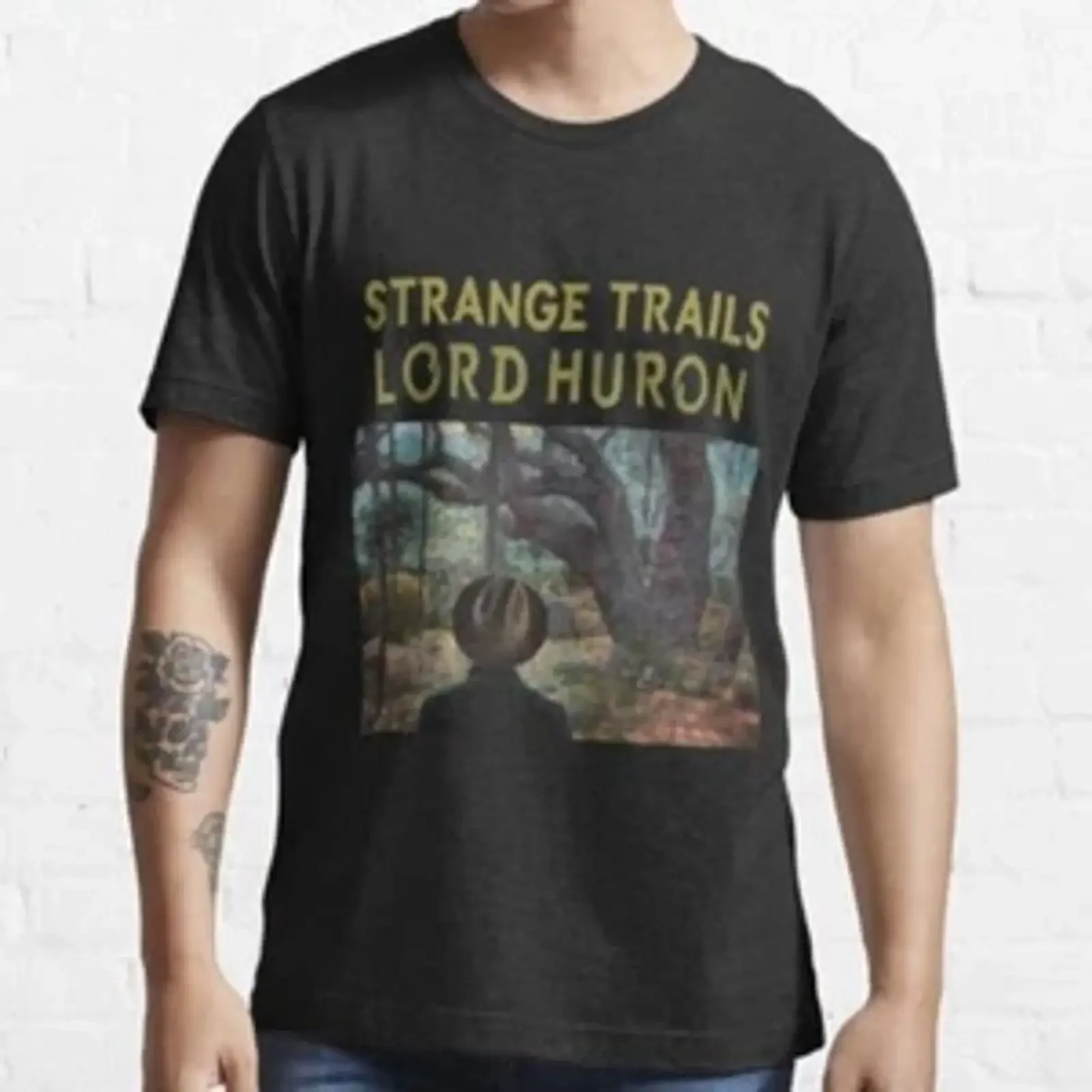 New strange trails lord huron Essential Premium Black T Shirt S 5XL vintage Washed fashion designer clothes Comfortable