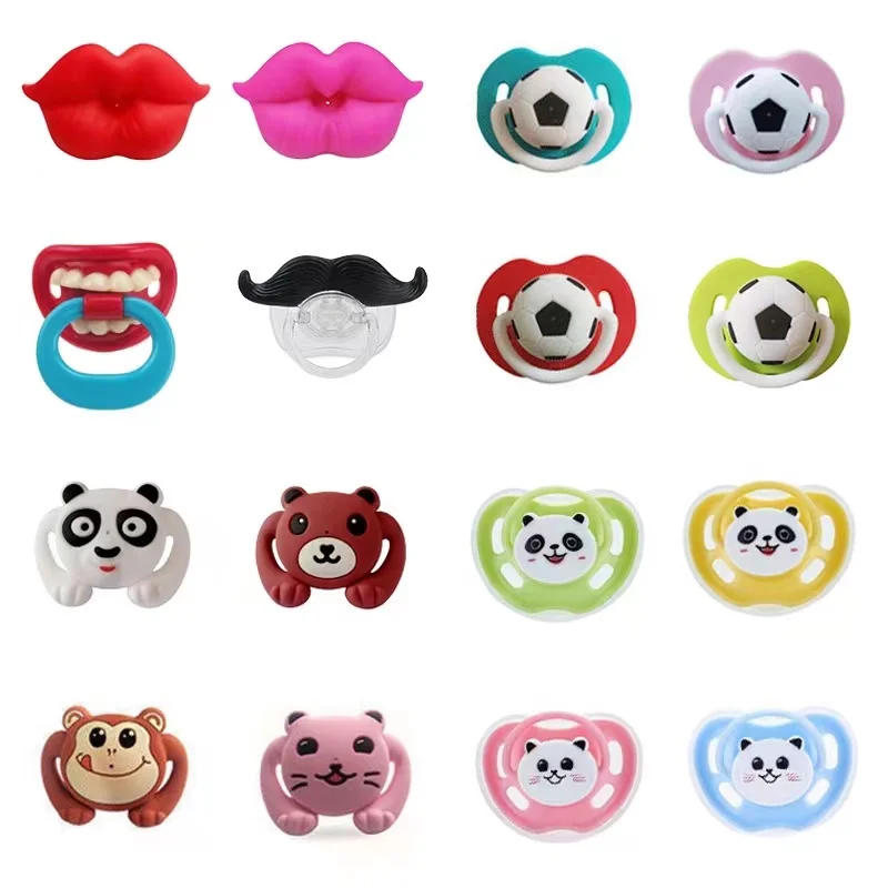 Baby Silicone Lips Moustache Animal Shape Pacifier Pacifier Newborn 0-3 years old baby