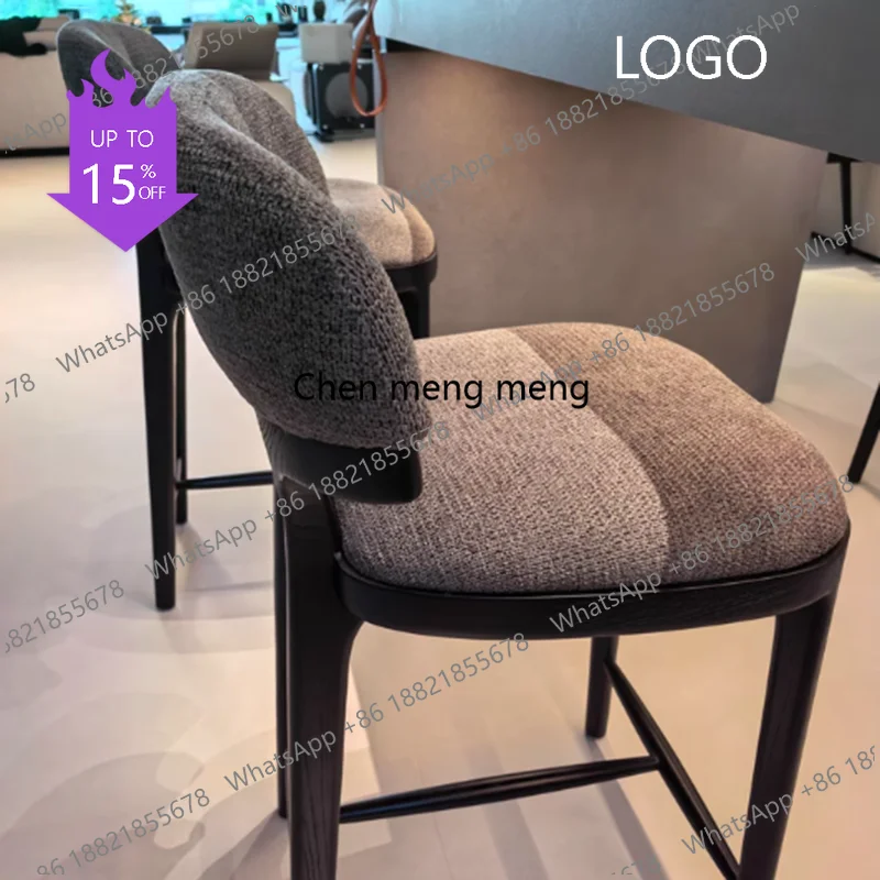 

Черные барные стулья для парикмахерских, современный дизайн, минималистичные роскошные барные табуреты, стулья для ресепшн, удобные высокие табуреты, уникальная мебель