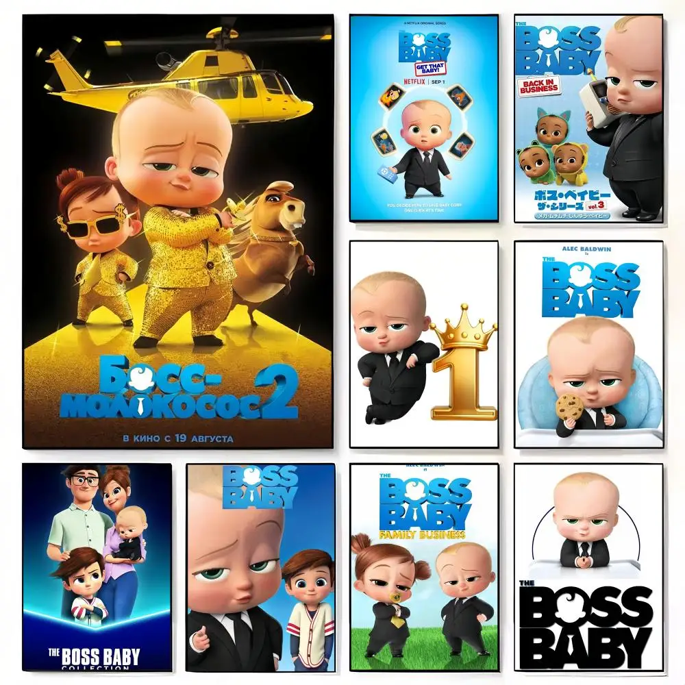 Cartoon T-The Boss Baby Poster Decorative Wall Art for Living Rooms, Bedrooms, Bars & Cafés, Stylish Home Décor Gift