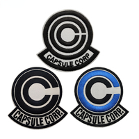 Anime Z Blue Capsule Military Tactical Embroidered Patch Armband Outdoor Backpack Badge CAPSULE CORP
