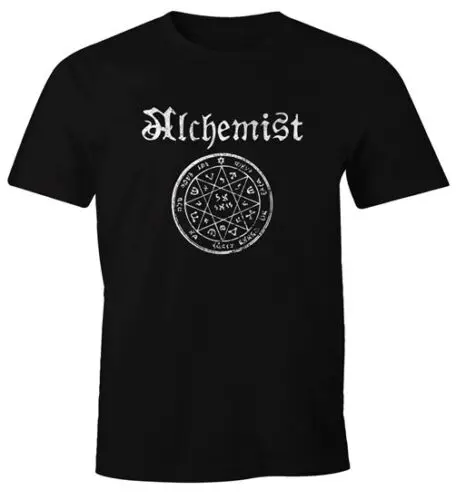 Alchemist Symbol Vintage Alchemy Steampunk Gothic Printing Fashion T-Shirt