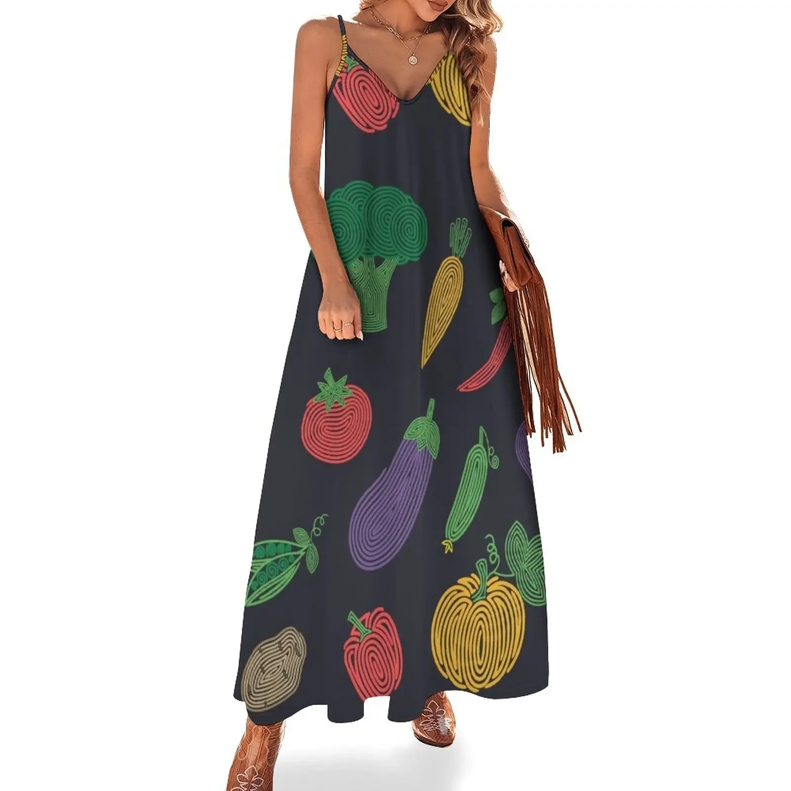 

Hypno veggies Sleeveless Dress clothing women summer 2024 summer clothes sensual sexy dress for women Womens dresses