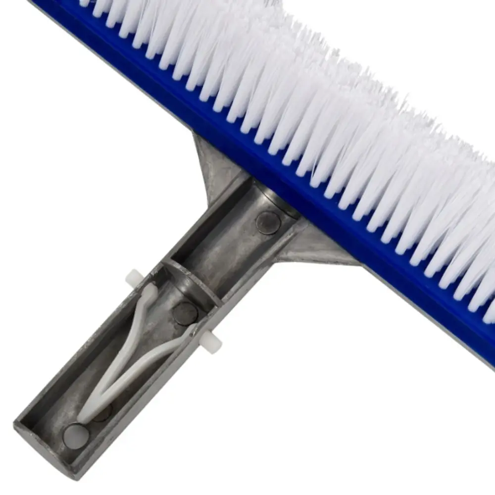 

18 Inch Pool Cleaning Brush Stainless Steel Brush Aluminum Handle Swimming Pool Brush Plastic Brush Glue Floor Brush