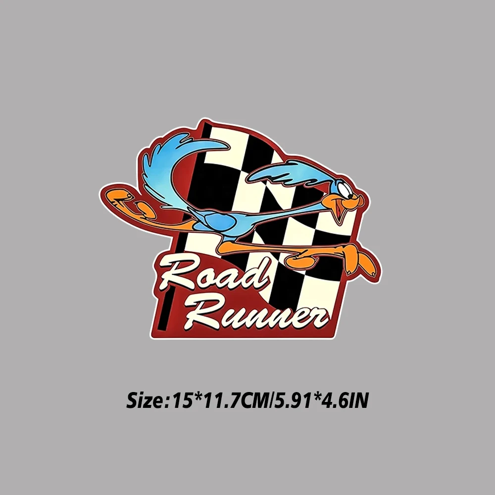 ملصق سيارة ROAD RUNNER Wile E. Coyote الأمريكي الكرتوني، دراجة نارية، سيارة، ATV، ملصق مقاوم للماء