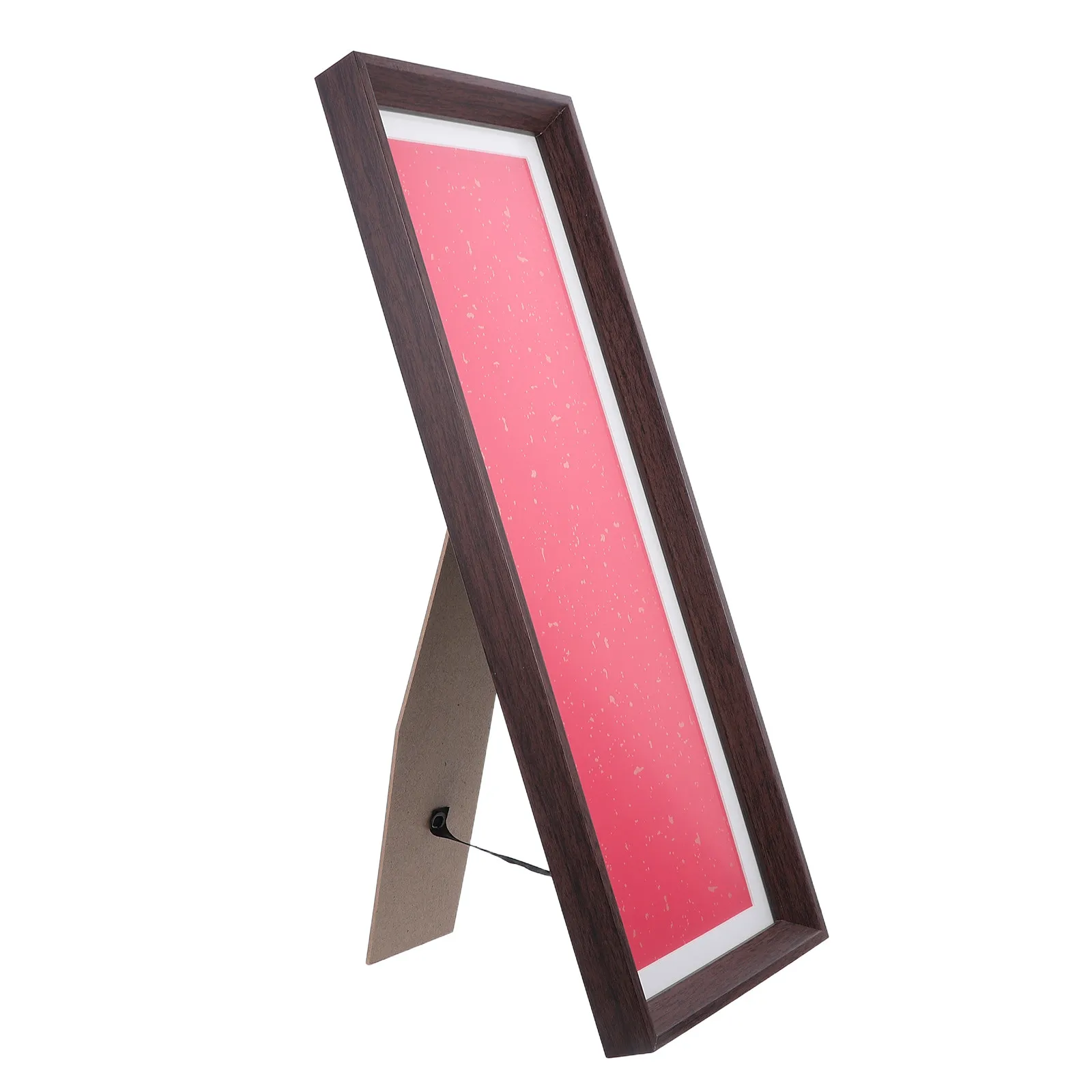 Wood Calligraphy Display Frame Desktop Stand with Blank Xuan Paper Cards for Writing Practice and Home Decor