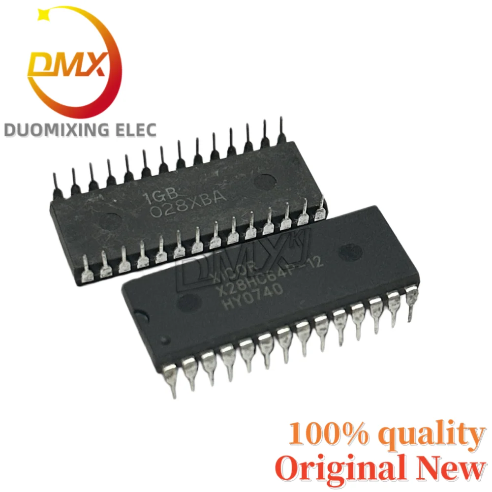 2-10PCS 100%Original X28HC64P-12 DIP-28 memory integrated circuit chip