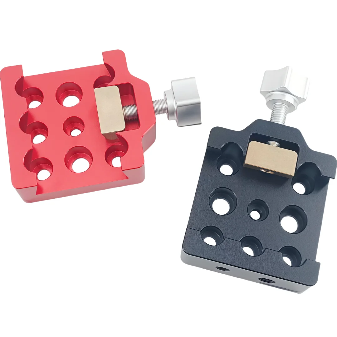 Red 21cm mounting platform clip 21CM guide star tail plate tail Xinda small black handle quick release adjustment