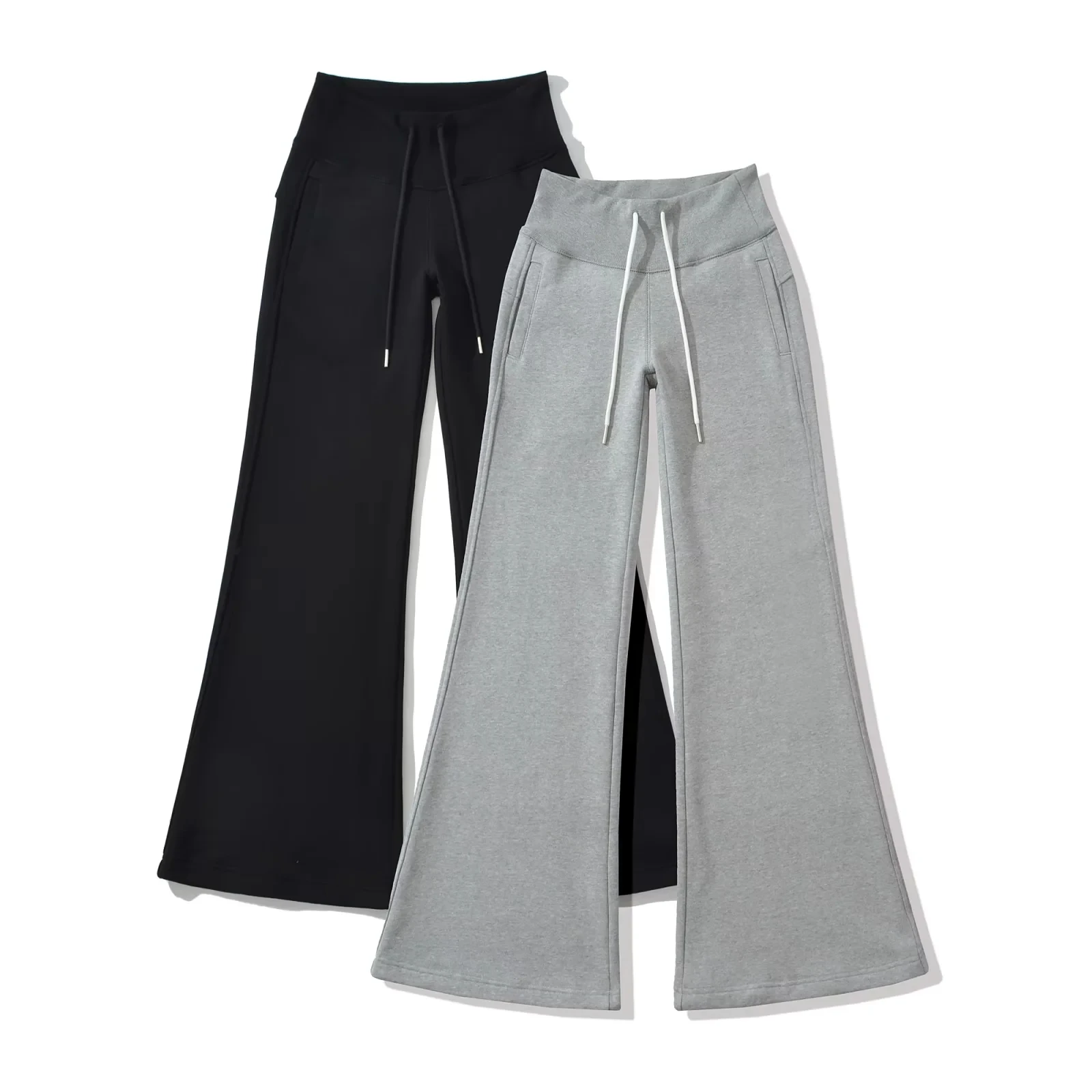 

Женские спортивные брюки с низкой талией, длиной в пол, для йоги и повседневной носки, с завязками, микро-клеш, струящиеся, в стиле ретро, для модных девушек