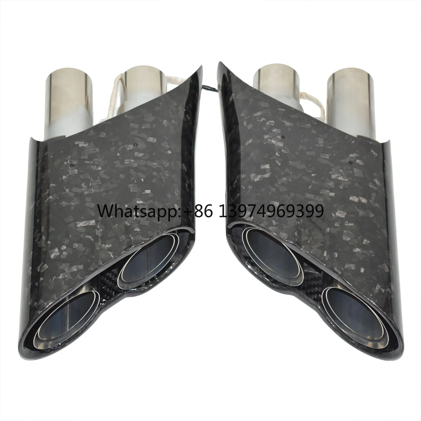LED Rocket Style Forged Pattern Exhaust Pipe Muffler for Mercedes-Benz W464 W463A G63 G65 G500  G Classes