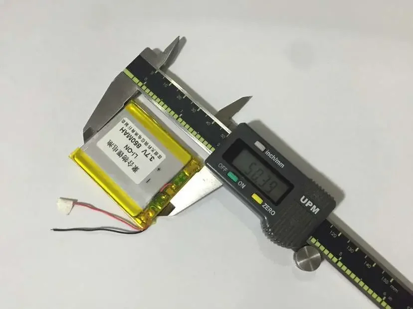 The new full capacity 3.7V lithium polymer 304250 850MAH GPS / equipment / mini radio Rechargeable Li-ion Cell