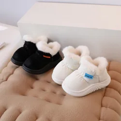 Winter New Baby Snow Boots Waterproof Baby Indoor Cotton Shoes Soft Sole Cotton Boots Outdoor for Boys and Girls