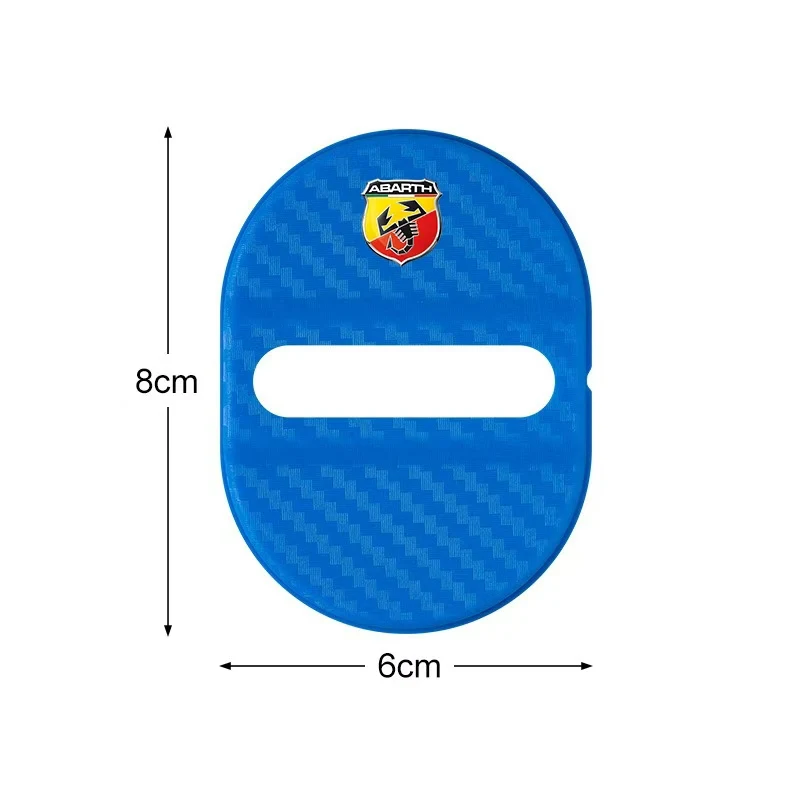 Car Door Lock Buckle Protection Cover Elastic For Abarth 595 695 595C 695C 2012-2020 2021 2022 2023 2024