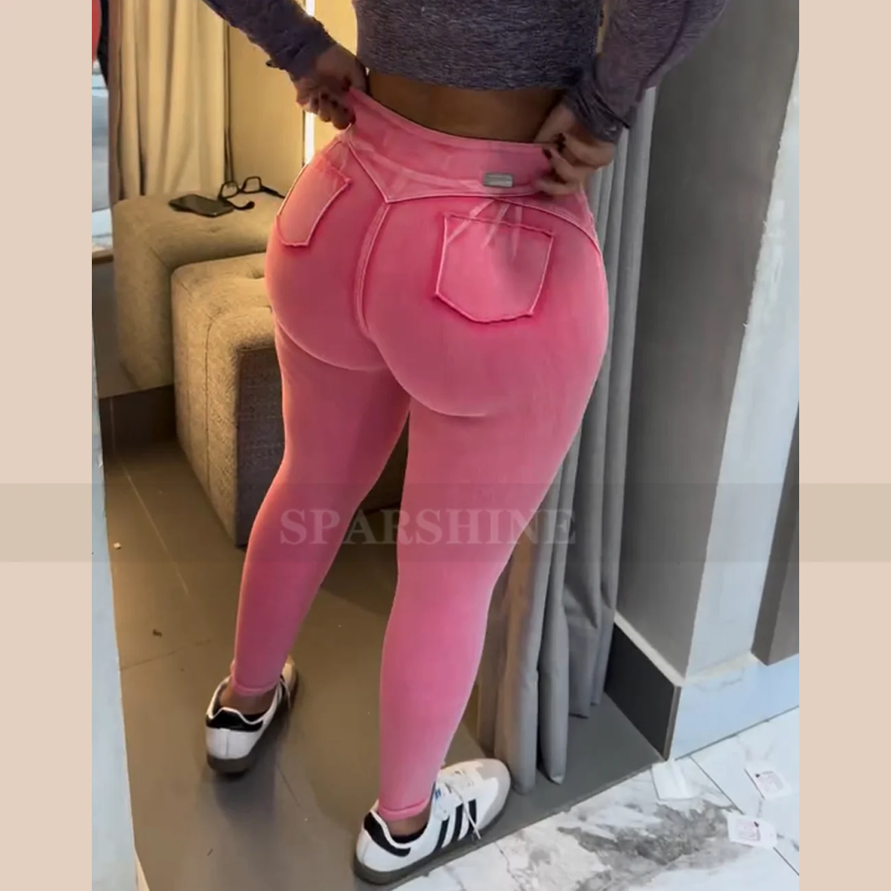 Fashion Elegant Korean Style Clothes Pencil Pants Women Skinny Jeans Mid Waisted Stretch Trousers Washed Y2k Female Clothing