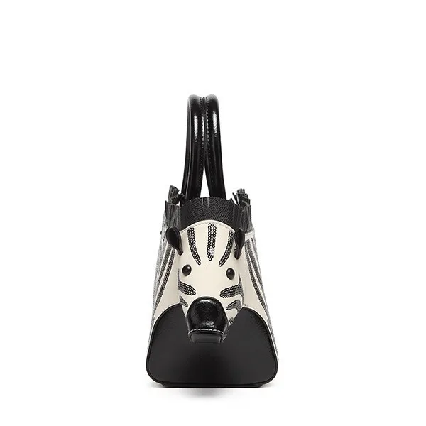 2025 New Niche Design Zebra Bag Fashion Personalized Contrast Women's Bag Shoulder Crossbody Bag