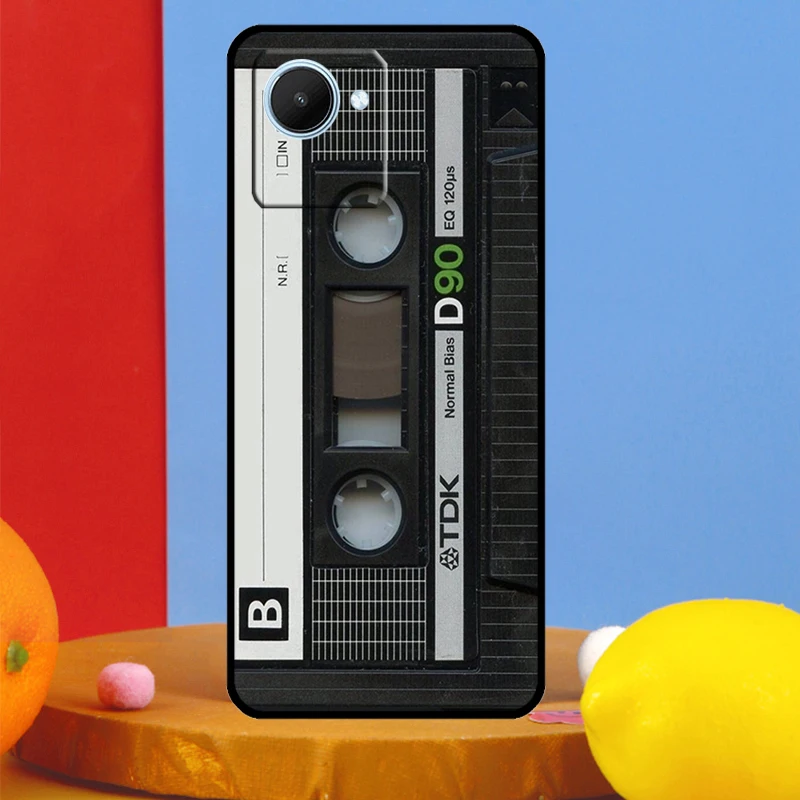 Retro Cassette Tape For Realme GT Neo 5 6 9 10 11 12 Pro Plus C11 C25 C21Y C30 C31 C33 C35 C51 C53 C55 C67 Case