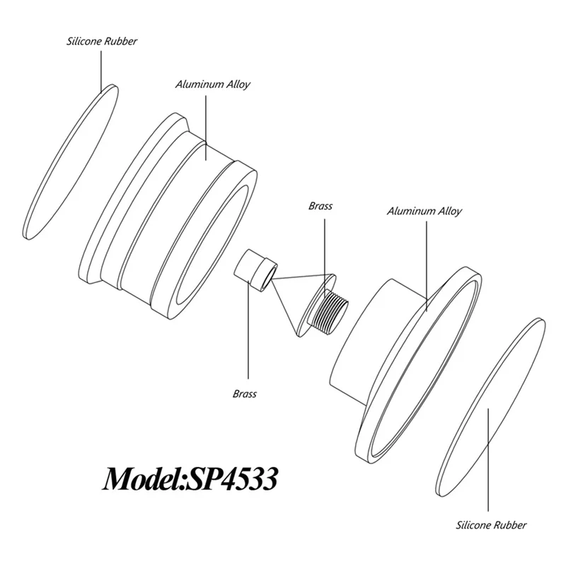 Excellent-4 Piece Speaker Isolation Spikes Speaker Base Pads With Non-Slip Base Pad Silver For Turntable Amplifier