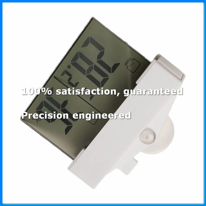 Digital Transparent Home Window Display Thermometer Hygrometer Indoor Outdoor Temperature Indoor Humidity Meter Station With