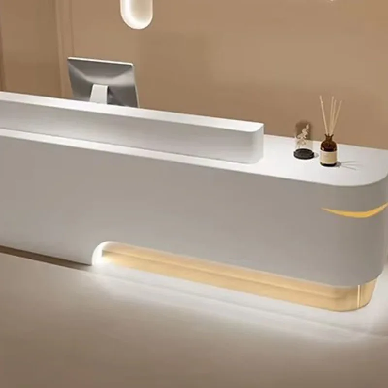 Business Store Counter Office Desks Wall Table Service Reception Bellezza Coffee Distillation Computer Customer Trendy Furniture - Image 4
