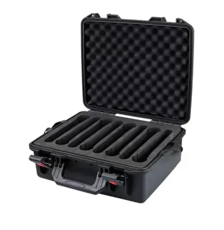 

PP Material Double-layer Microphone Storage Box 8 Handheld + 8 Fanny Packs + Head-mounted Microphone