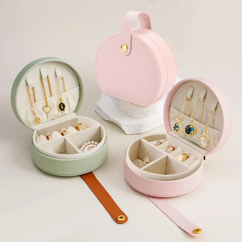 

Mini Jewelry Organizer Display Travel Jewelry Case Boxes Earrings Necklace Ring Portable Handbag Jewelry Box Home Storage