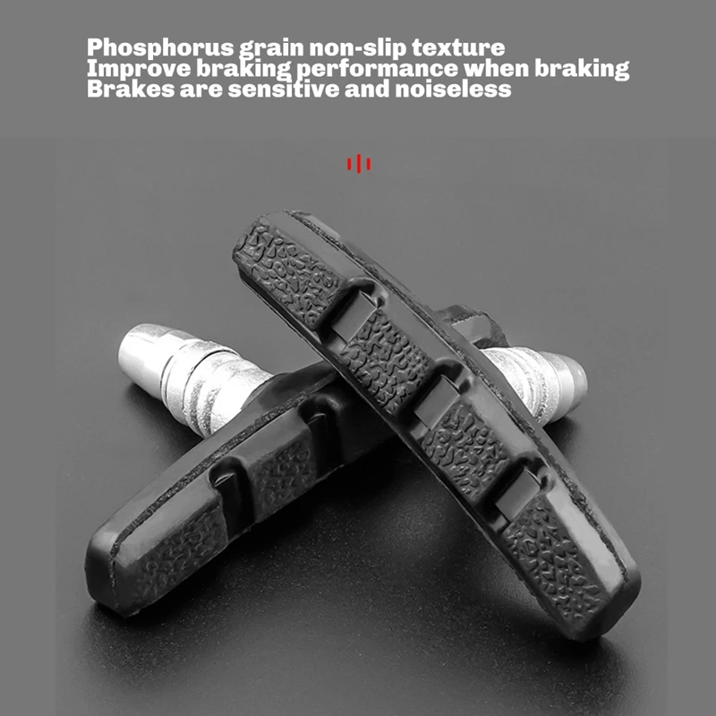 4Pair Bike Brake Pads Bicycle V Brake Pads Bike Brake Shoes Blocks For 451/20 "/18" /16 "/14" /24 "/26" And 700C Bikes