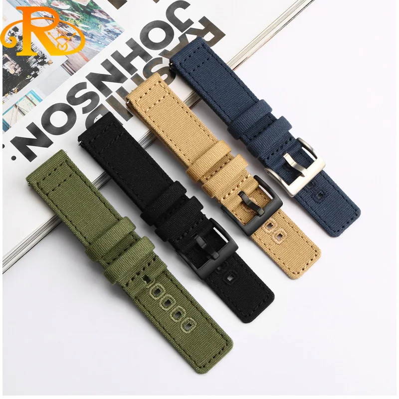 Ремешок быстросъемный для наручных часов H70605731 H70605993 Seiko, Холщовый нейлоновый браслет для наручных часов, цепочка 20 мм 22 мм