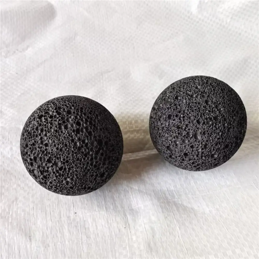 Natural Lava Stone Hand Callus Ball Porous Texture Training Muscle Grip Strengthener Ball 5cm Massage Hand Grip Ball Men Women