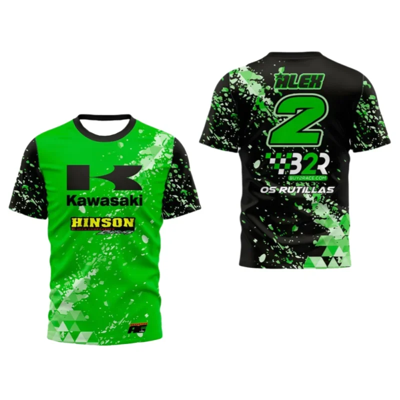 

Лето 2025 г., популярные мотоциклетные быстросохнущие дышащие шорты с узором Kawasaki и вездеходные мотоциклетные спортивные шорты