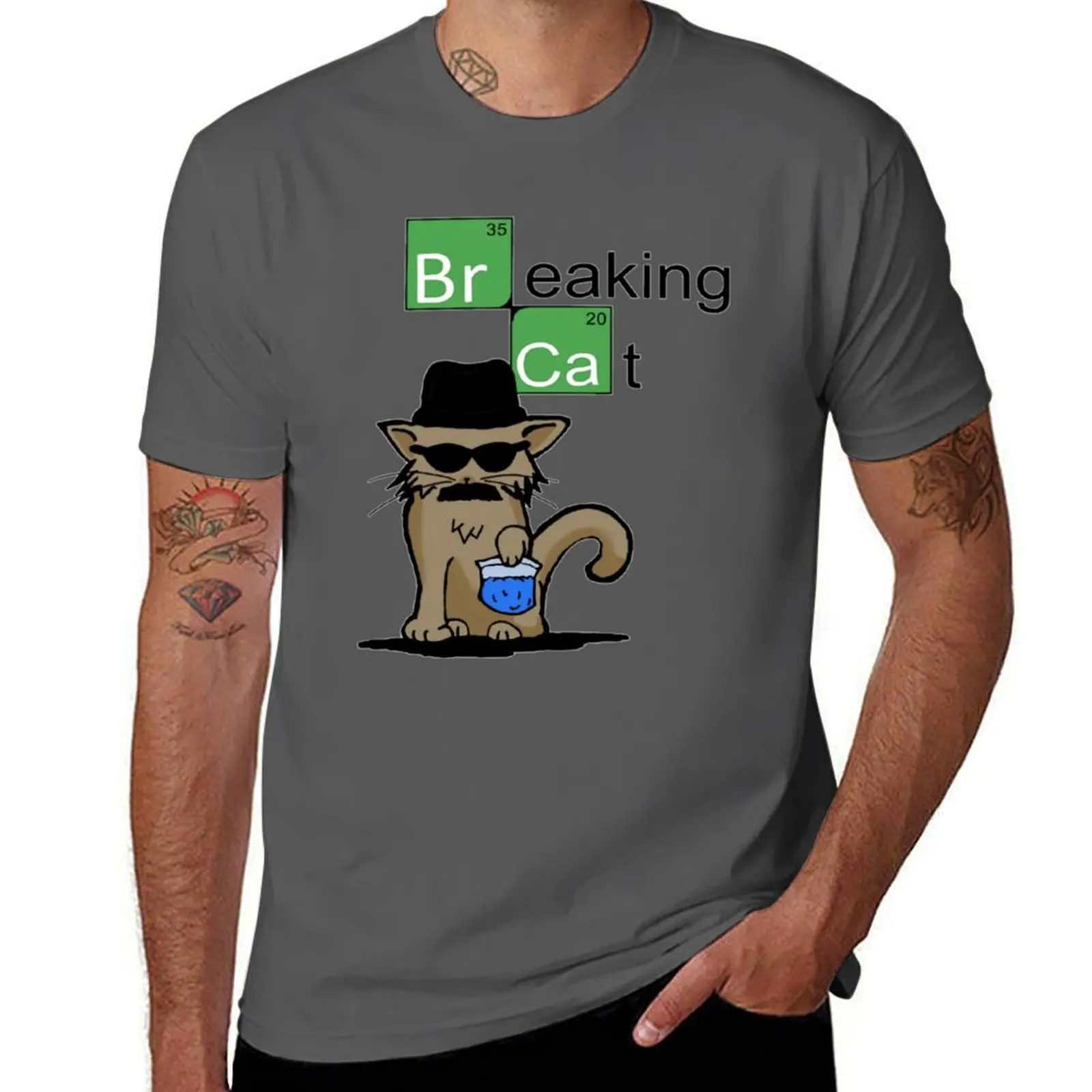 

Breaking Cat T-Shirt t shirts for man graphic funny man tshirt man t shirt summer T-Shirt