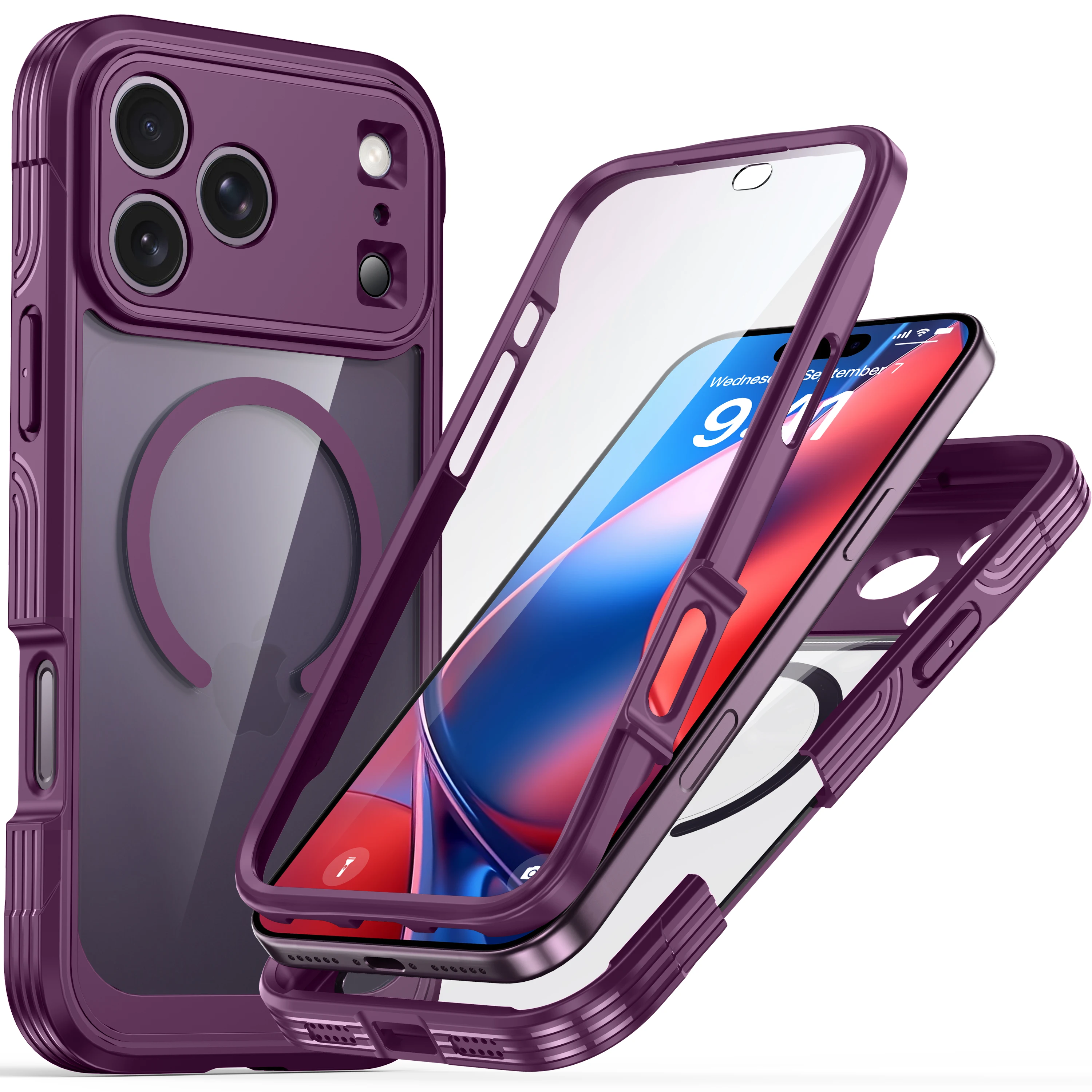 360° Magnetic Clear Case for iPhone 18 Pro Max product image