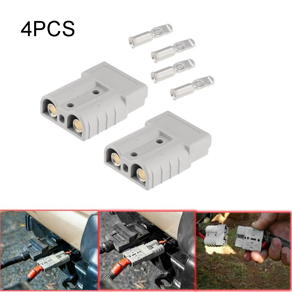 50A/120A 600V Battery Connector For Anderson Cable Terminal Forklift Caravan Motorcycle Battery Charging Adapter Power Connector