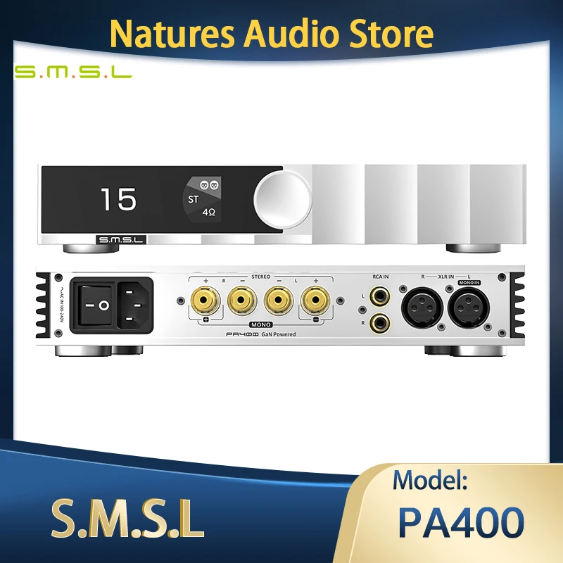 

SMSL PA400 HIFI GAN Pomer Amplifier 250W output power MONO AMP
