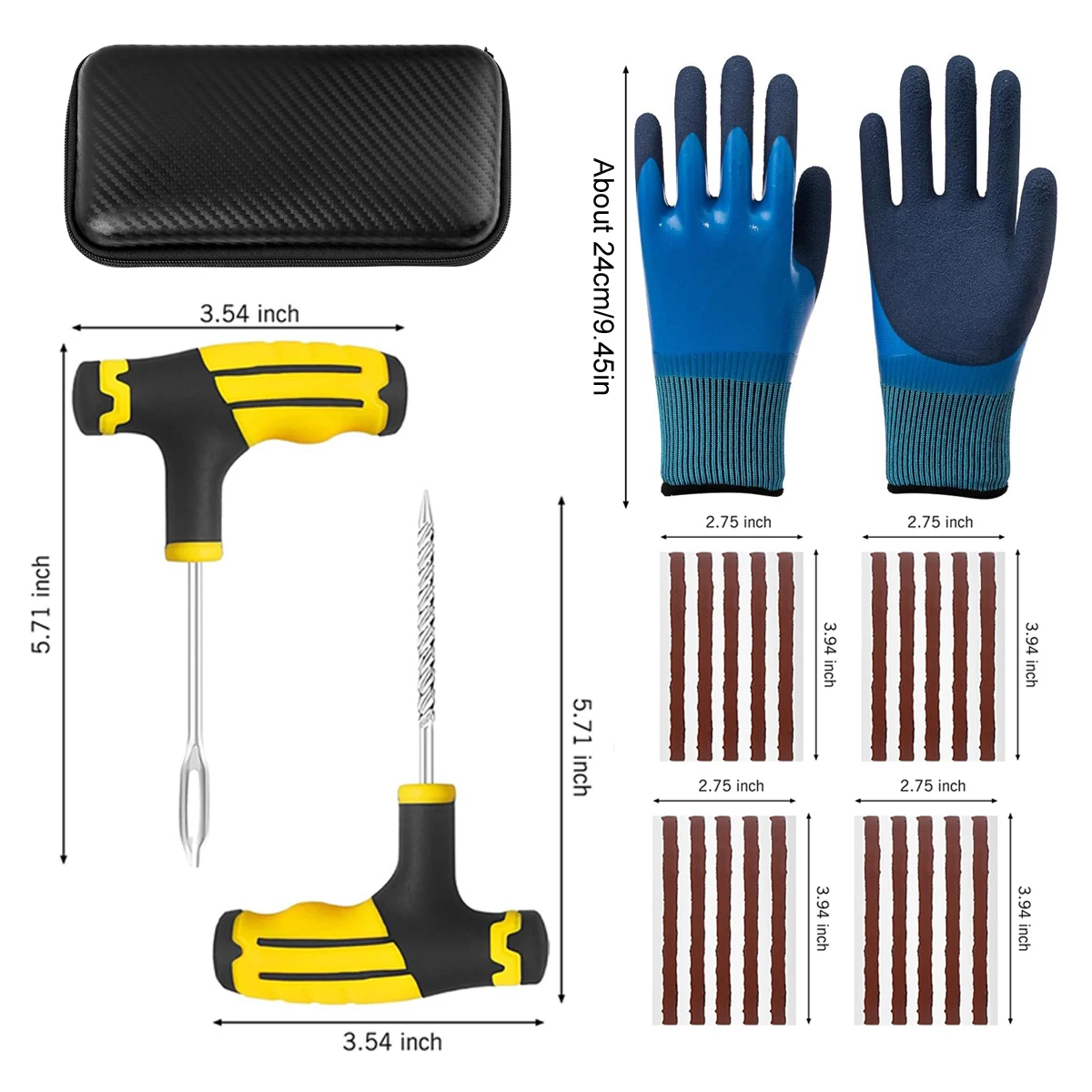 

Car Tire Puncture Repair Kit Patches for Tires Tyres Tool Motorcycle Workshop Gadgets Tyre Repairs Punctures Patch Tools Montier