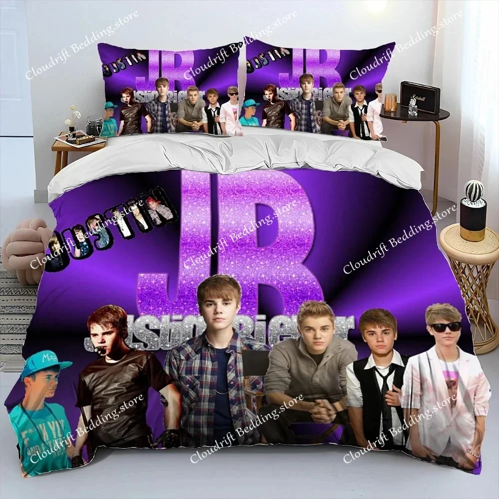 

Popular Singe Justin Bieber JBiebs Bedding Set Duvet Cover Bed Set Quilt Cover Pillowcase Comforter king Queen Size Boys Adult02