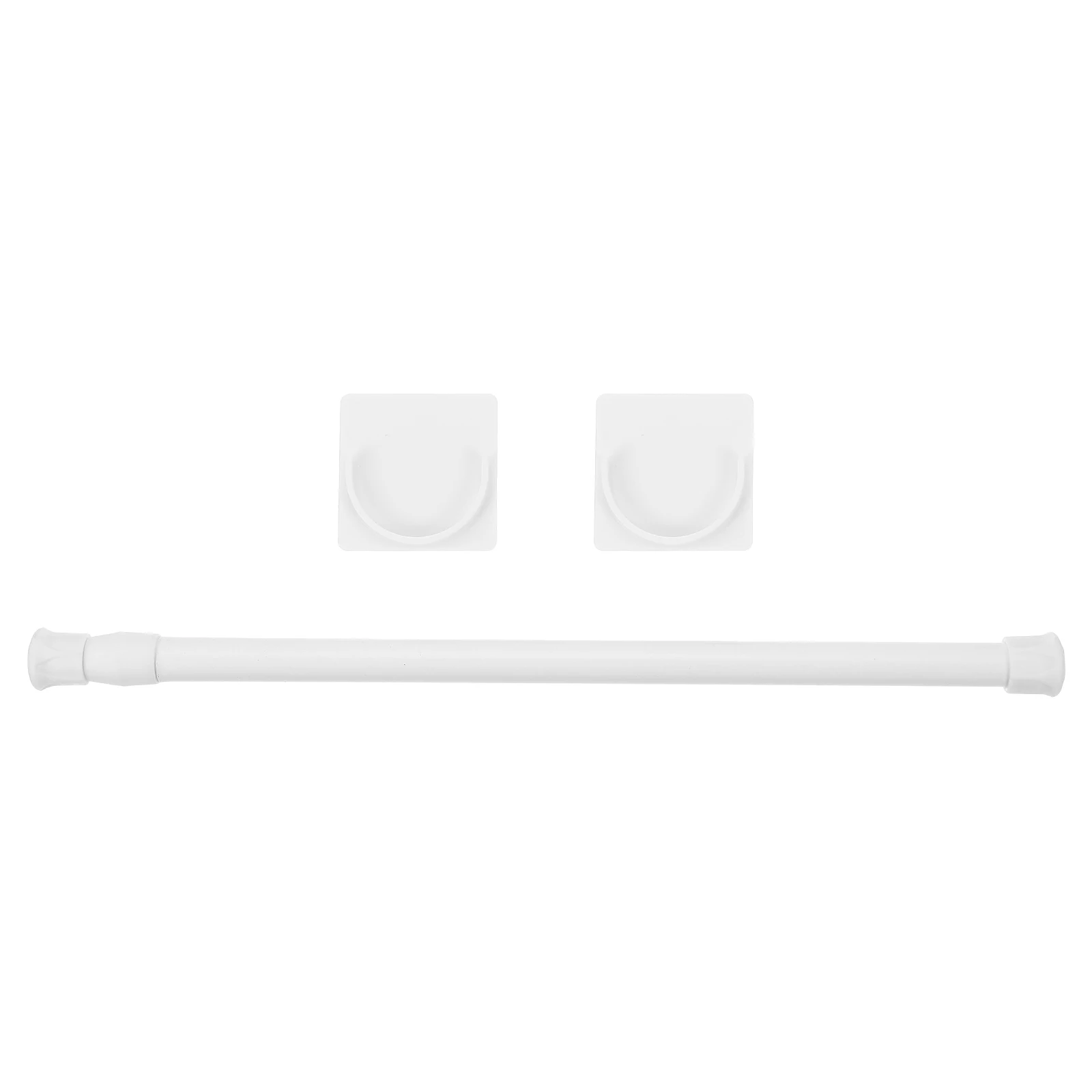 

Telescopic Clothes Drying Rod Extendable Iron Holder Punch Free Tension Pole Multipurpose Curtain Rod for Bedroom Wardrobe