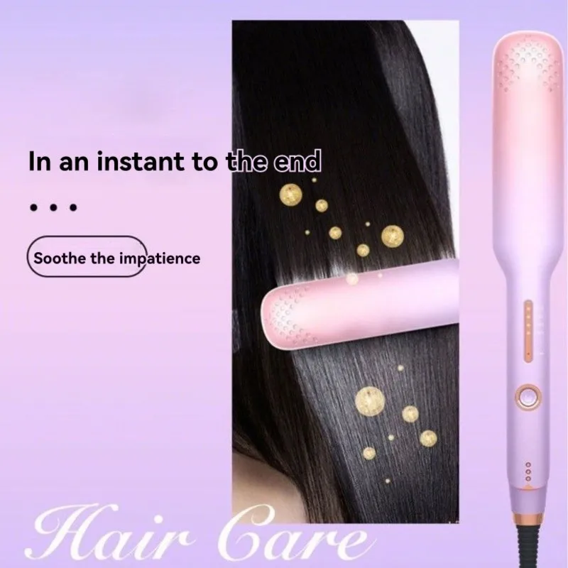 

N98R Dual Function Hair Styler-Adjustable Heat Settings Straightener And Curler Flat Iron For Versatile US Plug