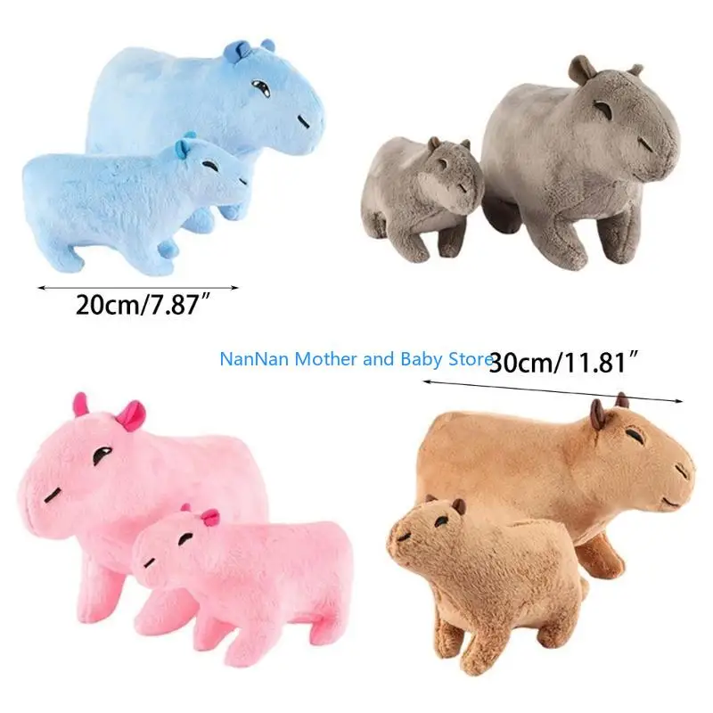 Simulierte Tiere Capybara Plüschpuppe Babys Spielzeug niedliche Capybara Spielzeug kleine gefüllte Tierbeschäftigung für Babys