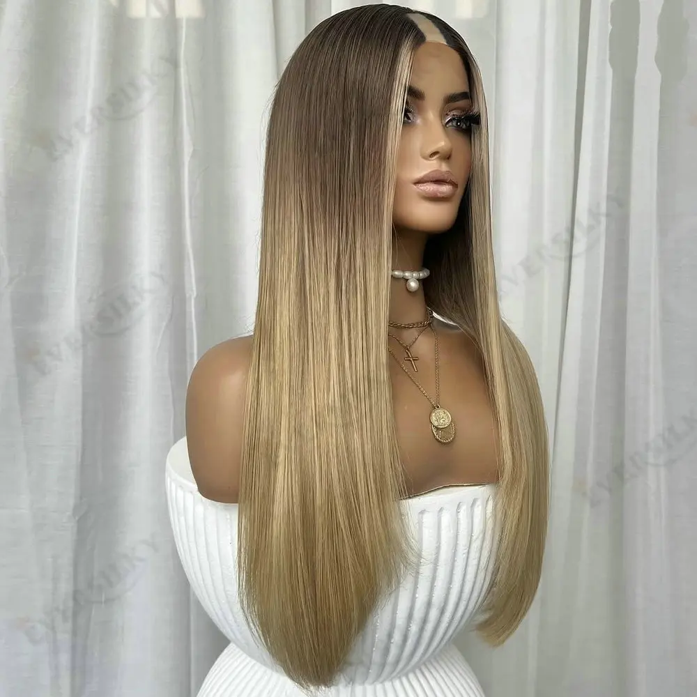 غلويليس كليب في الخامس جزء شعر مستعار شعر الإنسان للنساء سهلة ارتداء الجذور الداكنة الرماد شقراء أومبير 1x4 حجم U جزء الباروكات عذراء الشعر البرازيلي