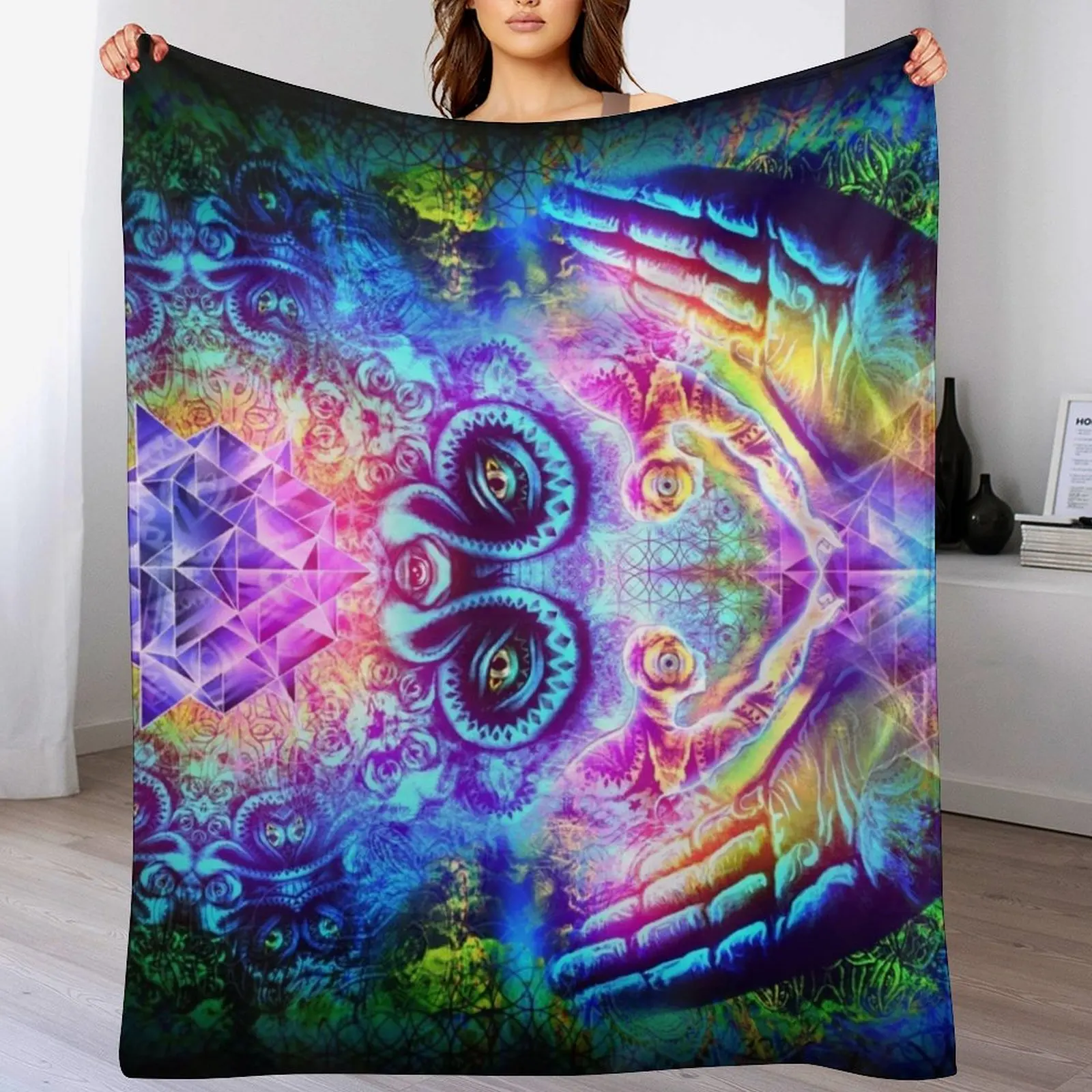 

Transition to Butterfly Throw Blanket Flannel Retros Comforter Thins Blankets