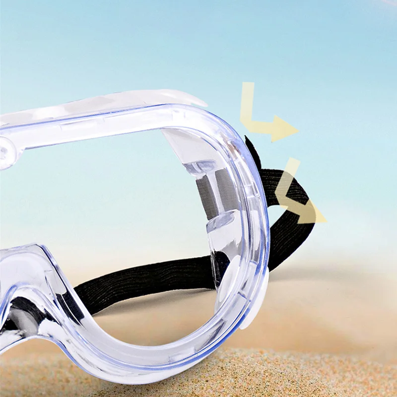 1pc Premium Safety Goggles - Anti-Fog, Splashproof, Dustproof, Windproof, andd Transparent Lenses for Laboratory, Industrial