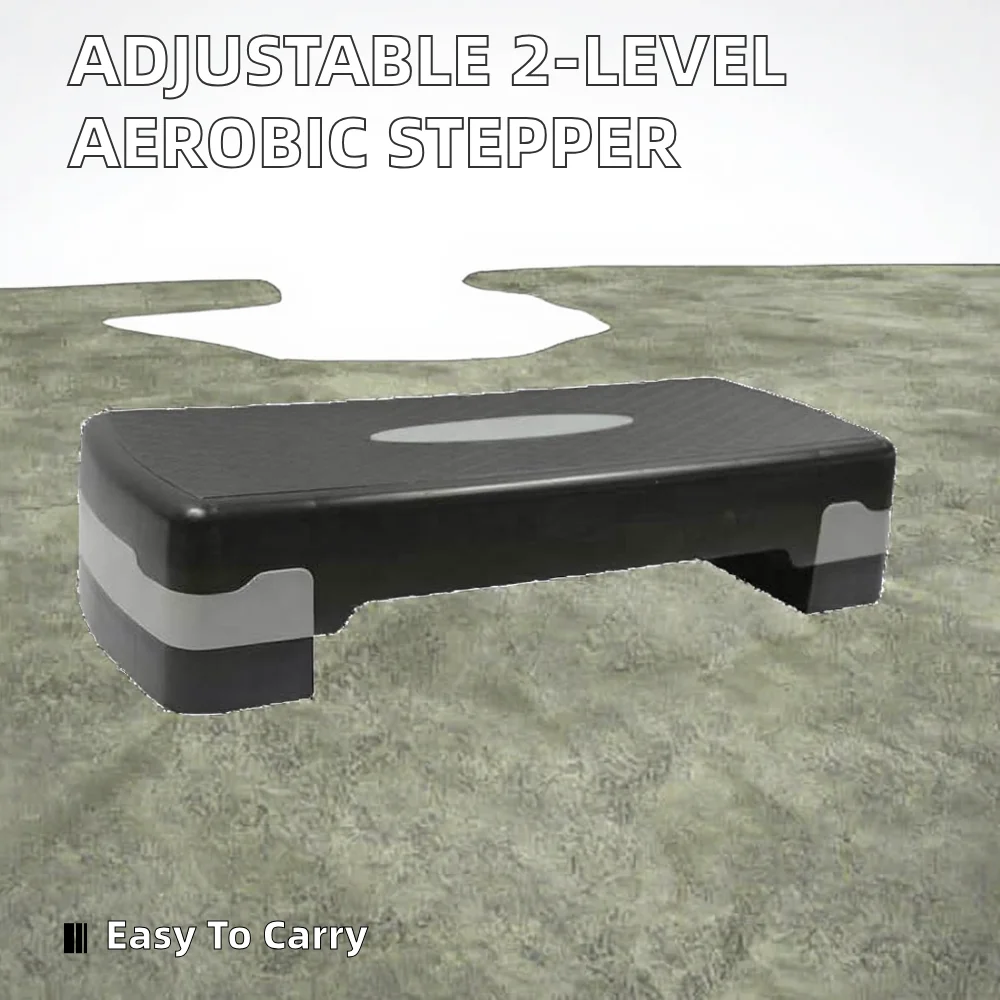 2-Level Adjustable Aerobic Gym Exercise Board Steppers for Fitness & Yoga Pedal Sports & Entertainment Equipment view 4