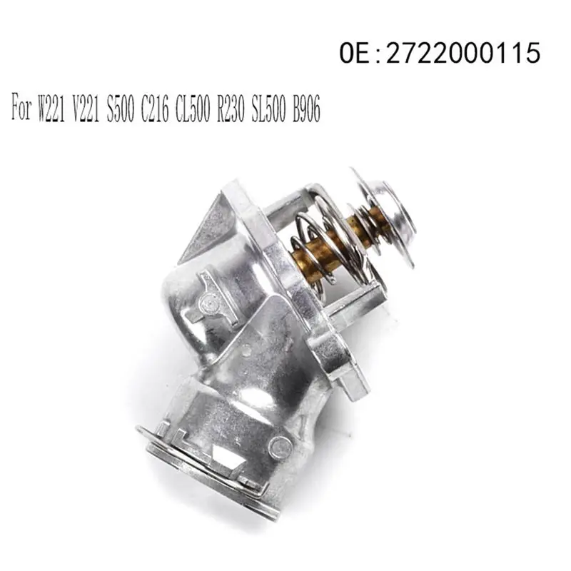 Coolant Thermostat For Benz W221 V221 S500 C216 CL500 R230 SL500 B906 Sprinter W639 Viano Thermostat Housing 2722000515-M53K