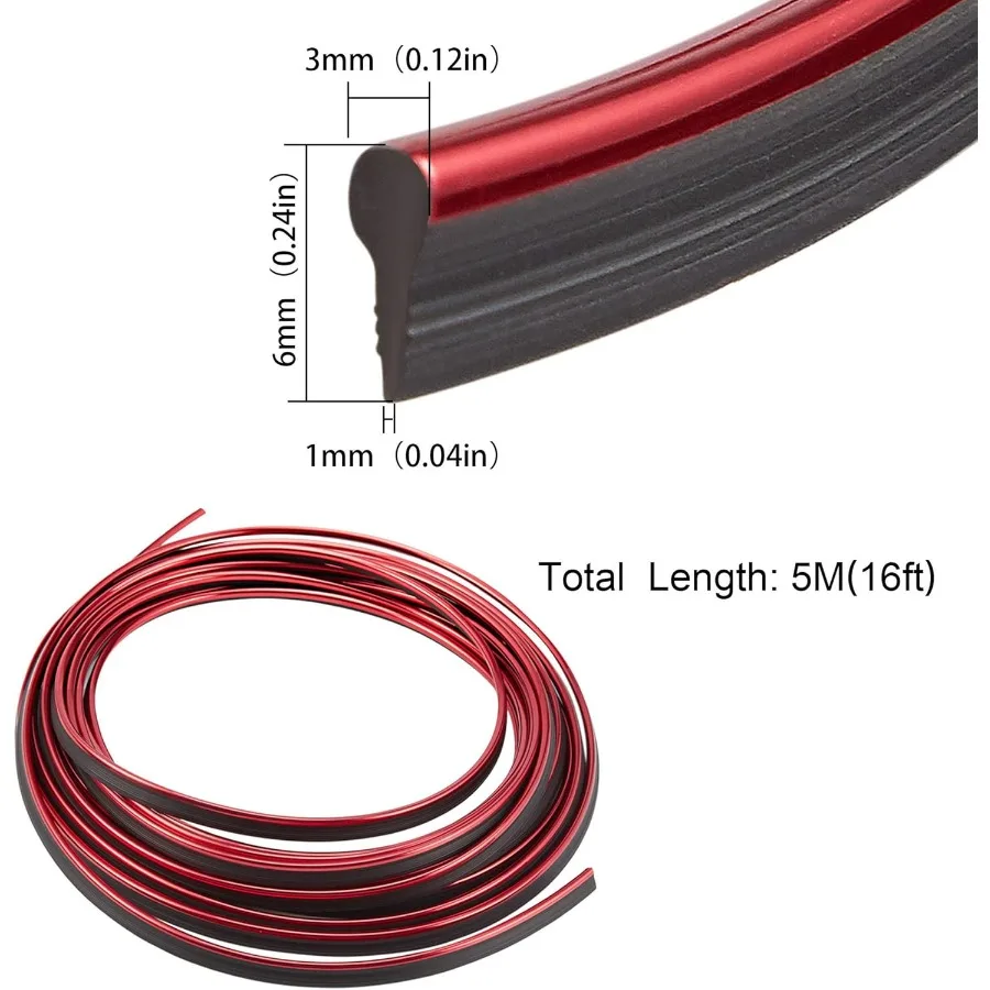 سيارة الداخلية صب قطاع سيارة الزخرفية حشو إدراج شرائط 5 متر 16ft مرنة الكهربائي الديكور التصميم Dashb