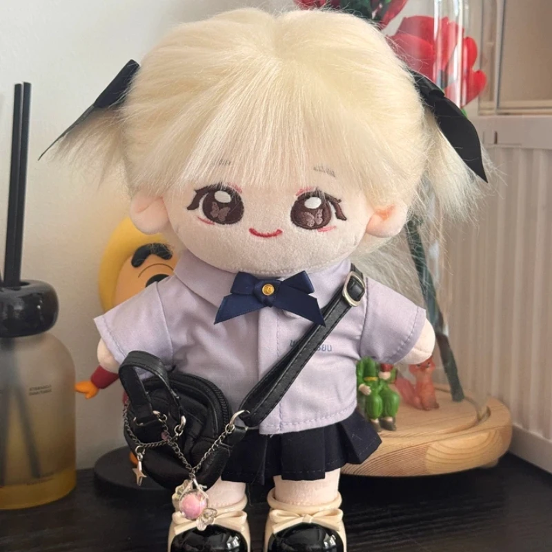 20cm Cotton Doll Clothes Original Girl Cute Doll Dress Up Toy Plush Doll Academy Clothes Milk Tea Li Li Girl'S Birthday Gift - view 5